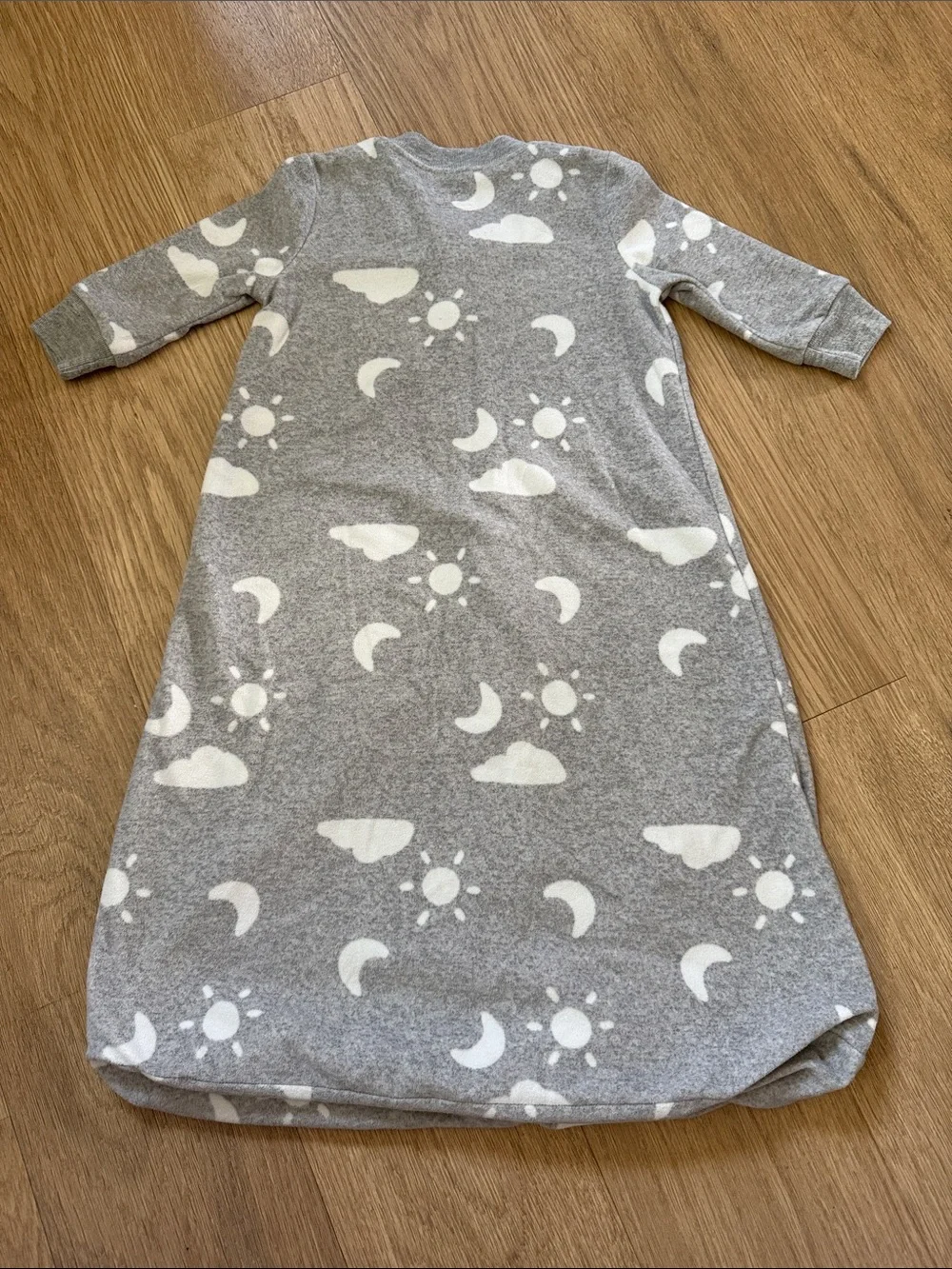 Carter's Grey Moon & Sun Sleep Sack - White Cloud Print 9-12 Months
